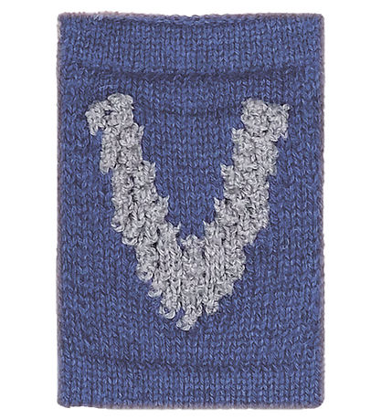 Smallstuff Strikket Bogstav - V - Blå Alfabet Smallstuff Strikket Bogstav - V - Blå Alfabet