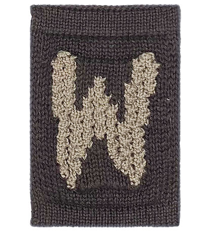Smallstuff Knitted Letter - W - Natural Alphabet
