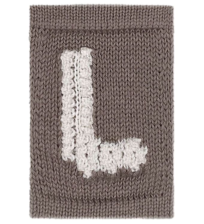 Smallstuff Strikket Bogstav - L - Natur Alfabet