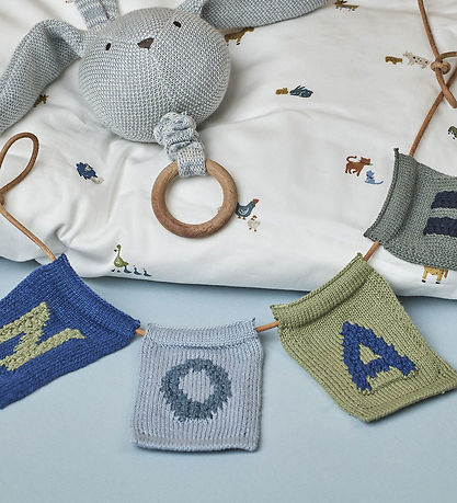 Smallstuff Strikket Bogstav - O - Blå Alfabet