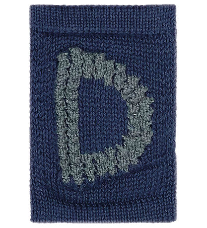 Smallstuff Strikket Bogstav - D - Blå Alfabet