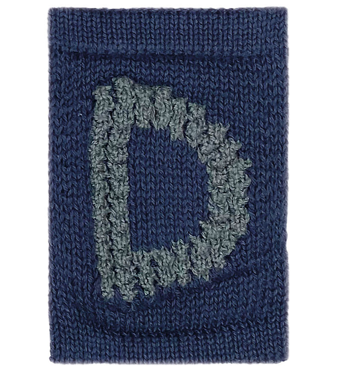 Smallstuff Strikket Bogstav - D - Blå Alfabet