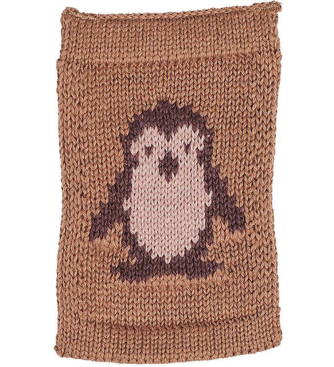 Smallstuff Strikket Flag - Pingvin - Rosa Motiv