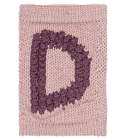 Smallstuff Strikket Bogstav - D - Rosa Alfabet