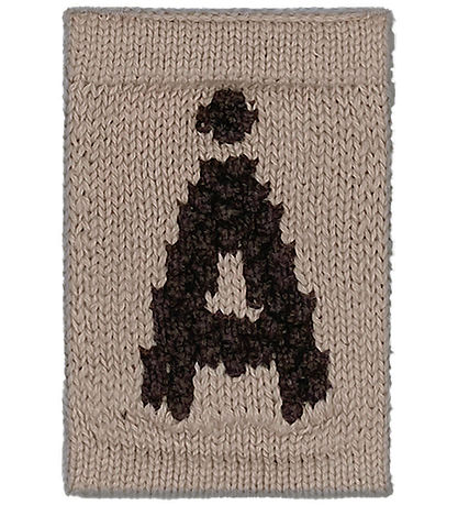 Smallstuff Knitted Letter - A - Natural Alphabet