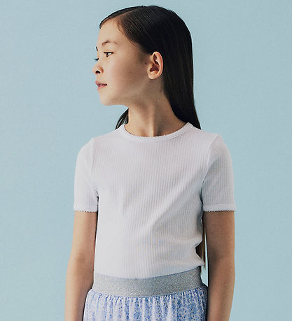 Name It T-shirt - Rib - NkfFikate - Lucent White