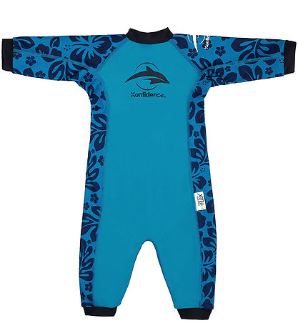 Konfidence Badeheldragt - Splashy - UV50+ - Navy/Cyan