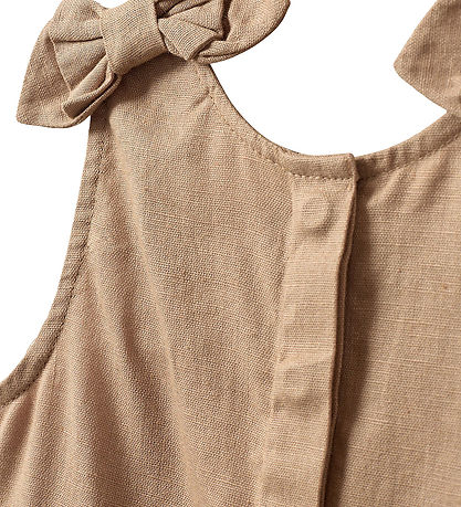 Sofie Schnoor Kjole - Bomuld/Hør - Gladysb - Soft Brown Sofie Schnoor Kjole - Bomuld/Hør - Gladysb - Soft Brown