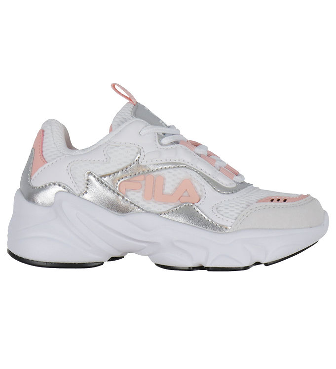 Fila Sko - Collene Logo Kids - Hvid/Silver