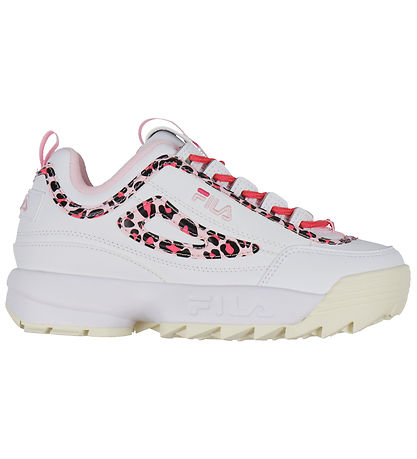 Fila Sko - Disruptor P Teens - Hvid/Leopard