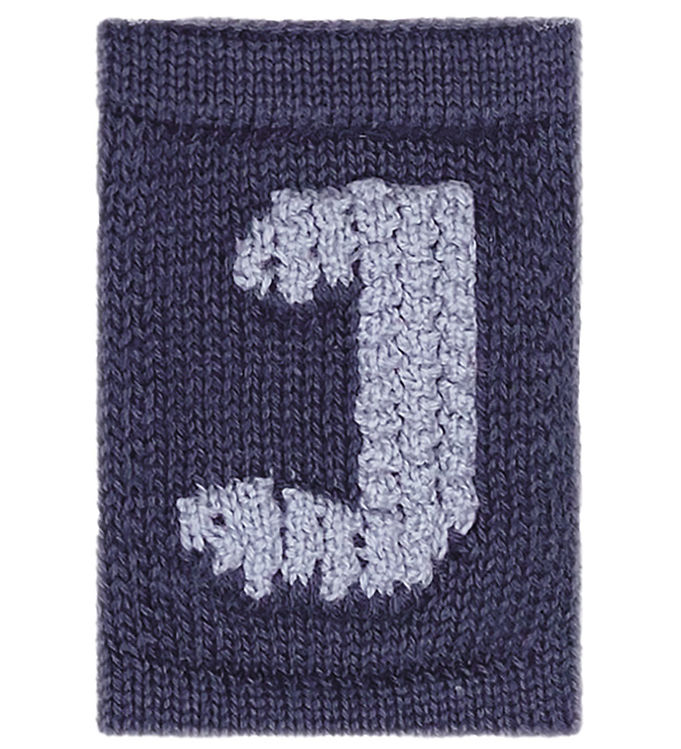 Smallstuff Strikket Bogstav - J - Blå Alfabet