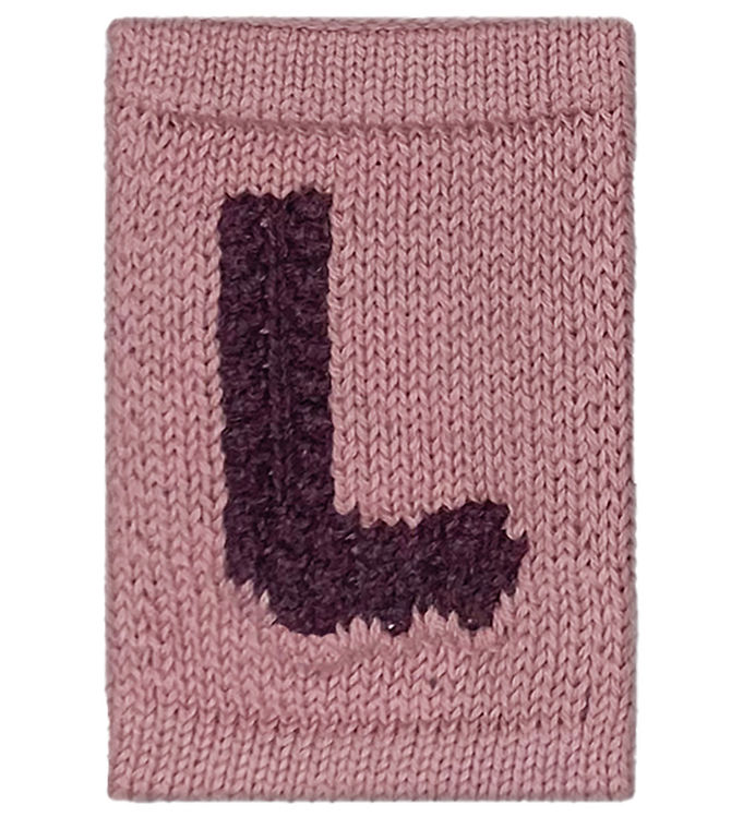 Smallstuff Strikket Bogstav - L - Rosa Alfabet