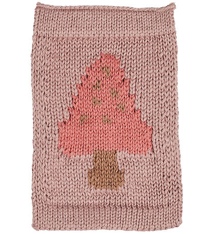 Smallstuff Strikket Flag - Svamp - Rosa Motiv