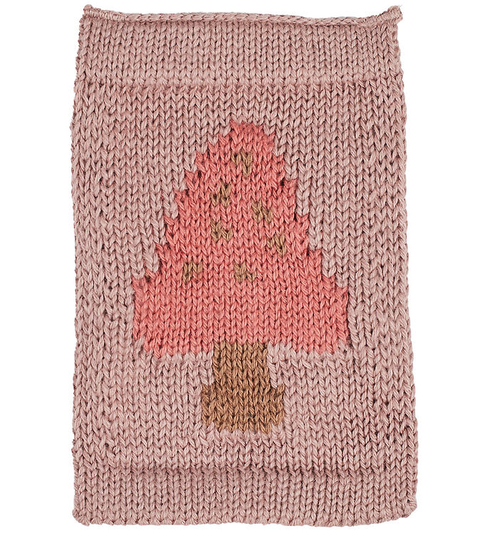 Smallstuff Strikket Flag - Svamp - Rosa Motiv