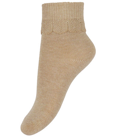 Konges Sløjd Strømper - 3-pak - Frill - Sand/Optic White/Raspber Konges Sløjd Strømper - 3-pak - Frill - Sand/Optic White/Raspber