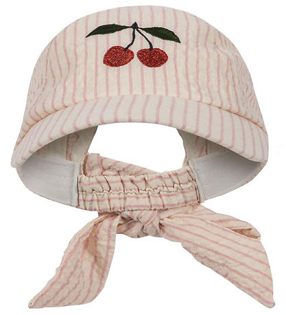 Konges Sløjd Cap - Ellie Bow - Peony Stripe