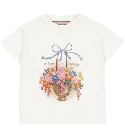 Konges Sløjd T-shirt - Era - Off White/Basket Konges Sløjd T-shirt - Era - Off White/Basket