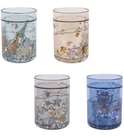 Konges Sløjd Glitter Kopper - 4-pak - Blue Mix