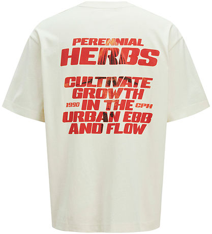 Jack & Jones T-shirt - JcoInterlude - Sweet Corn m. Tekst Jack & Jones T-shirt - JcoInterlude - Sweet Corn m. Tekst