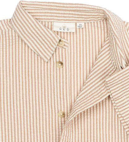 The New Skjorte - TnOllie - Indian Tan Striped The New Skjorte - TnOllie - Indian Tan Striped