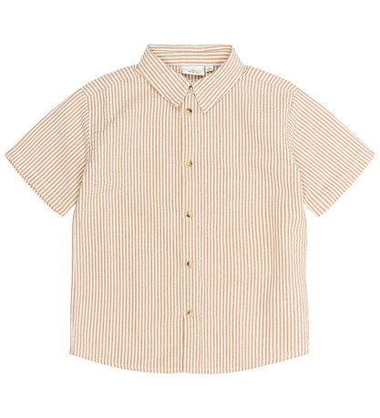 The New Skjorte - TnOllie - Indian Tan Striped The New Skjorte - TnOllie - Indian Tan Striped
