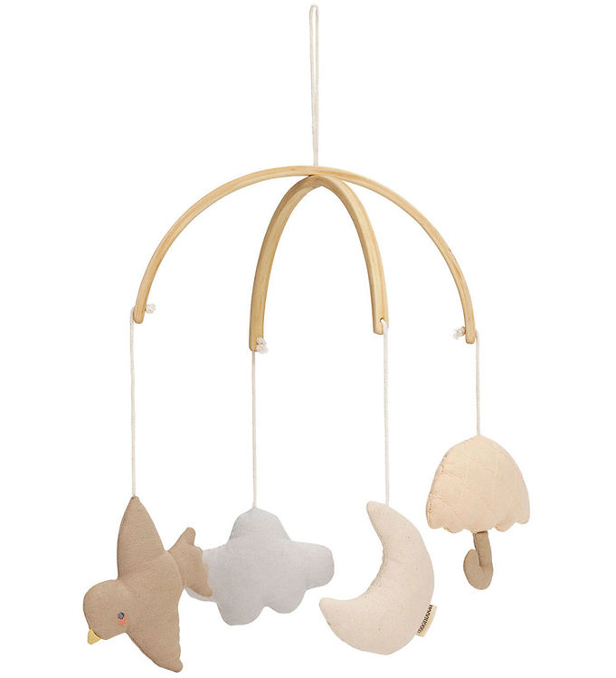 Baby uro til puslebord i økologisk bomuld & træ | Moonboon