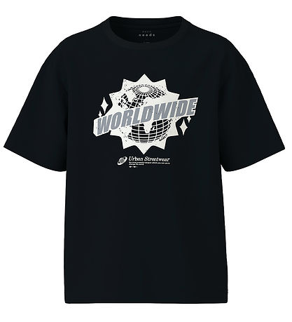 Name It T-shirt - NkmVilogo - 2-Pack - Black/Bright White