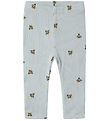 Name It Leggings - Rib - NbmFunkab - Pearl Blue m. Bier