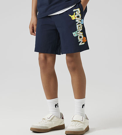 Name It Shorts - NkmMos Pokemon - Navy Blazer