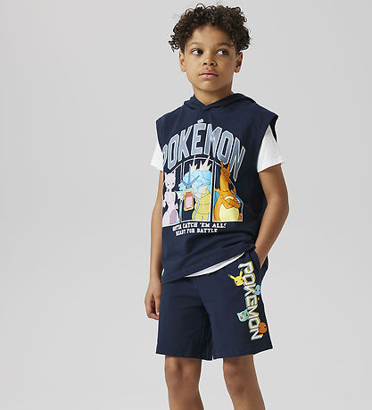 Name It Shorts - NkmMos Pokemon - Navy Blazer