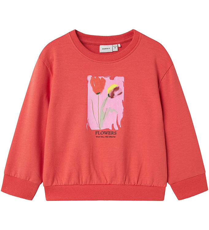 Name It Sweatshirt - NmfFatima - Spiced Coral