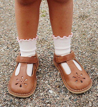 Konges Sløjd Strømper - 2-pak - Rib - Rose/Off White