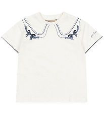 Konges Sløjd T-shirt - Era - Off White/Bow Collar Konges Sløjd T-shirt - Era - Off White/Bow Collar