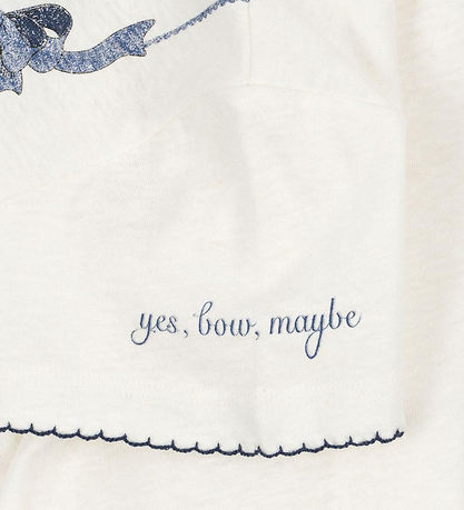 Konges Sløjd T-shirt - Era - Off White/Bow Collar Konges Sløjd T-shirt - Era - Off White/Bow Collar