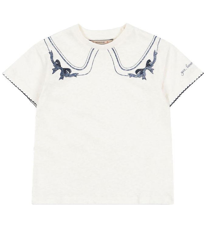 Konges Sløjd Era T-shirt - Off White/Bow Collar
