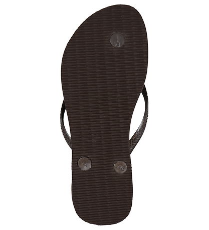Havaianas Klipklapper - Slim Logo Metallic - Dark Brown