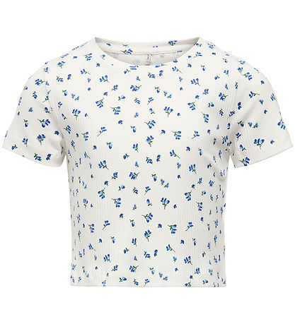 Kids Only T-shirt - KogBella - Rib - Mazarine Blue/White Backgro