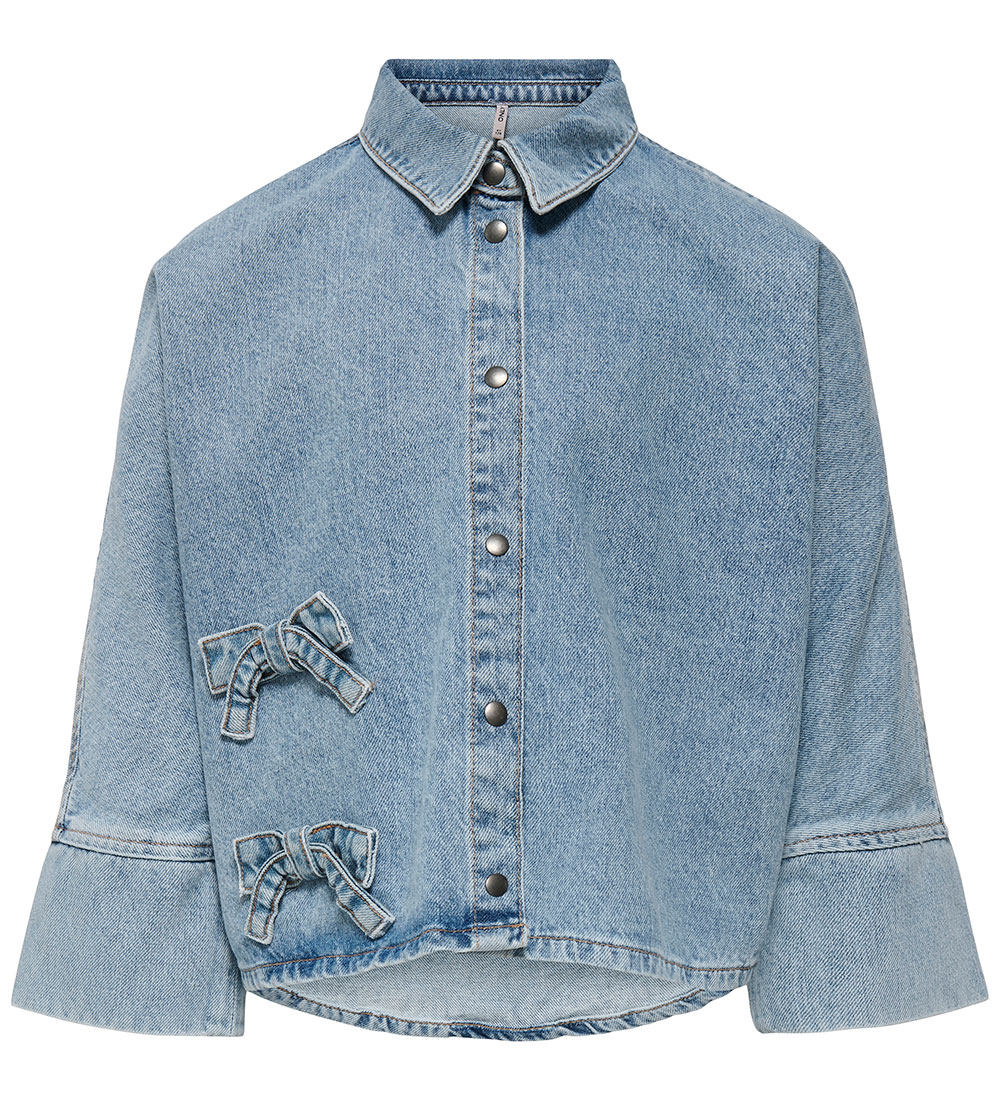 Kids Only Hemd - KogGrace - Light Blue Denim - Kids Only - 14 Jahre (164) - Hemd/Bluse