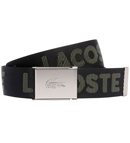 Lacoste Bælte - Jaquard Webbing - Noir Escadron Lacoste Bælte - Jaquard Webbing - Noir Escadron