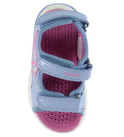 Geox Sandaler m. lys - Ciberdron - Sky/Fuchsia
