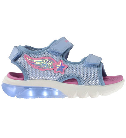 Geox Sandaler m. lys - Ciberdron - Sky/Fuchsia Geox Sandaler m. lys - Ciberdron - Sky/Fuchsia