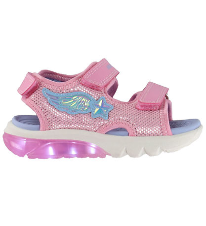 Geox Sandaler m. lys - Ciberdron - Pink/LT Sky Geox Sandaler m. lys - Ciberdron - Pink/LT Sky