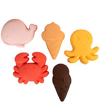 Filibabba Sandforme - 5-pak - Silikone - Peach Mix Filibabba Sandforme - 5-pak - Silikone - Peach Mix