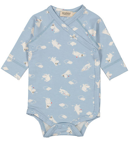 MarMar Slå-Om Body l/æ - Modal - Belito - Blue Moomin