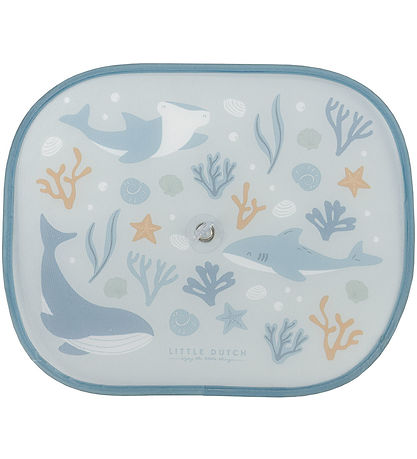 Little Dutch Solskærm til Bil - 2-Pak - 36x44 cm - Ocean Dreams 