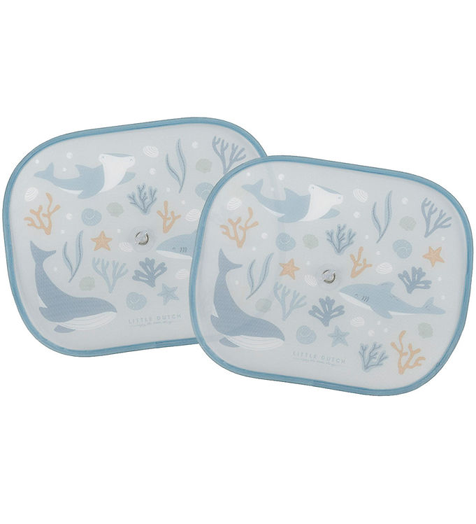 Little Dutch Solskærm til Bil - 2-Pak - 36x44 cm - Ocean Dreams