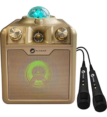 N-GEAR Karaoke Højtaler - Wireless - Disco Star 710 - Guld