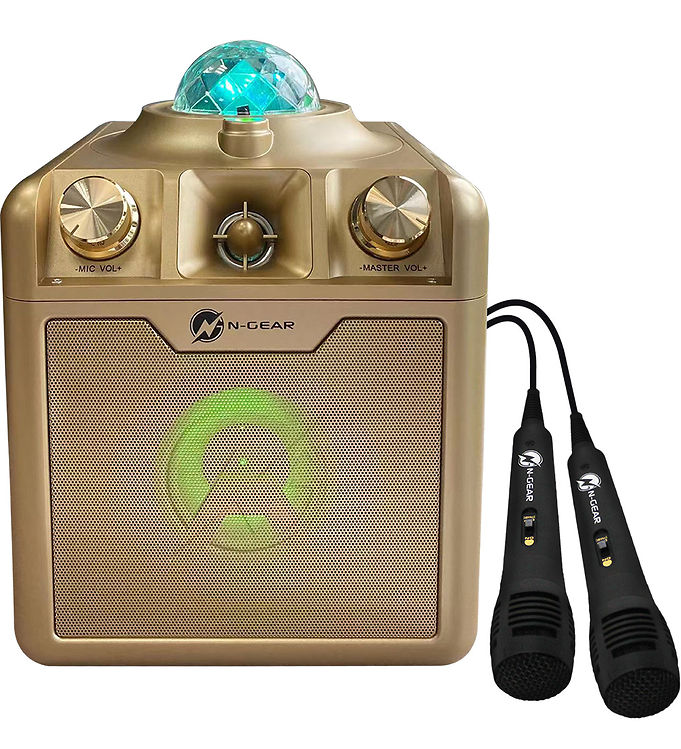 N-GEAR Karaoke Højtaler - Wireless - Disco Star 710 - Guld