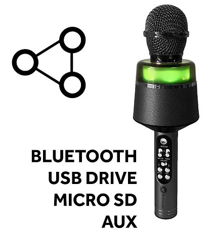 N-GEAR Mikrofon m. Lys - Wireless - Star Mic 100 - Space Grey N-GEAR Mikrofon m. Lys - Wireless - Star Mic 100 - Space Grey