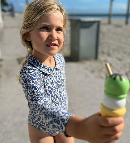 Petit Crabe Badedragt - Peeter Pan - UV50+ - Empress Blå Petit Crabe Badedragt - Peeter Pan - UV50+ - Empress Blå